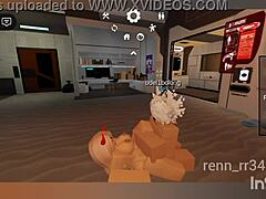 Oh wow, I can't believe she gets fucked hard by that blonde catboy in Roblox with intense blowjob action