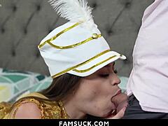 Stepdaughter Ditches Flute for Daddy's Cock in Hardcore Doggystyle and Cowgirl Ride with Orgasm