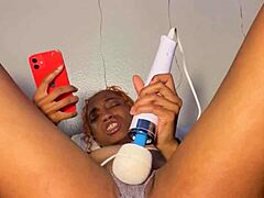 Late Night Session With Panties Stuffed For Intense Orgasm