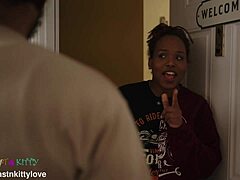 While her husband was away, she sneaks in a wild session with her ex's big black cock leading to squirting and deepthroat action