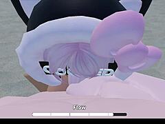 I'm fucking this girl right on the crossroad beach~