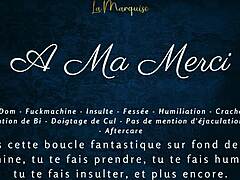 European femdom delivers French dirty talk in jerk off instructions audio. ASMR style commands put you at her mercy with intense guidance.