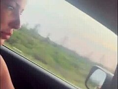 redhead eagerly takes on big cock for deepthroat blowjob and interracial cumshot. she swallows every drop in bareback action with facial finish.