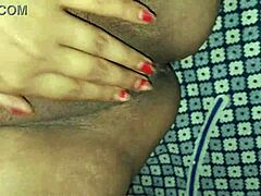 omg, check this desi bhabhi going wild with a huge dildo in her juicy hairy pussy, moaning loud until orgasm! 😍