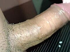 Kissy Gives Blowjob Then Fucks With Creampie On Desk In Close-Up Deepthroat Action