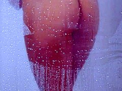 College Tanned GORGEOUS Girl TAKE a SHOWER in Bikini!