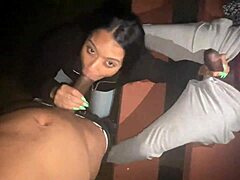 Park Lizard Lot Slut Sucks Two Dicks