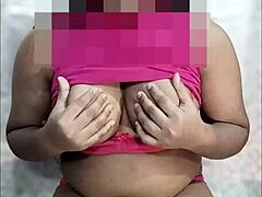 Sexy Tamil girl does dirty talk while masturbating with dildo and peeing!