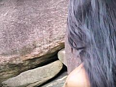 Adorable Cute Girl Gives Deep Blowjob And Enjoys Pussy Play In Public POV Style