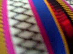 Fucked a curvy girl with huge wet pussy and big ass hard in torn leggings for creampie!