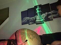 boyfriend dick gets me wet with that big black cock riding and sloppy creampie action