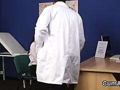 Flirty Hottie Sucking Cumshot