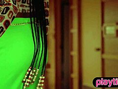 curvy bbw ebony beauty shows off her huge natural tits and big ass in solo play 😘