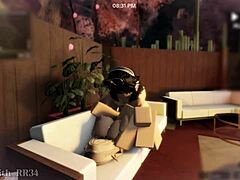 i uh meant to say the sexy elf girl and i got wild fucking around the whole sauna with creampie in doggystyle and missionary