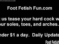 Ugh, come on boy, lick these dirty sandals clean like the good little foot slave you are with my toes teasing you