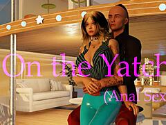 On The Yacht Engaging In Intense Anal Sex Game