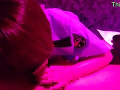 Petite Asian girlfriend in police uniform gives cute blowjob and gets licked to orgasm on bed