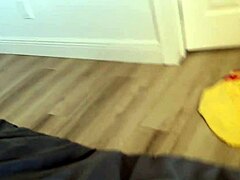 brunette teen with thick ass and big tits plays step sister catching you gooning in pov fantasy ride