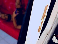 Neighbor Spots Horny Masturbation Through Window During Video Call With Army Soldier Boyfriend