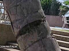 My curvy Latina neighbor invites me over for wet pussy fucking in doggystyle.