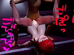 oh god, nino gets flipped over and pounded hard while taking that intense torment...