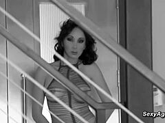 Stunning Busty Asian Milf Gets Fucked Hard In Red Fetish Lingerie With Oral And Missionary Action!