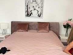 Yo, check this real backstage prep where Leo Casanova gets Dina Joy's ass ready for total anal pounding, part 2 😈🍑