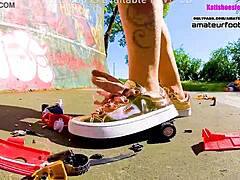 Kati's Toy Car Crush Trample Giantess Crushing Toys