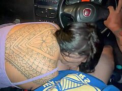 Amateur Blowjob In Car With Big Cock And Tits Leads To Ticket