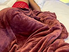 This crossdressing whore gets hungry for some tight ass action. She bends over for deep anal pounding on the bed.