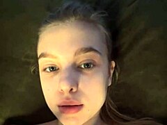 Big ass bbw teen sits on your face for close-up pussy fingering while her natural tits bounce in hardcore webcam action. Wet facial follows.