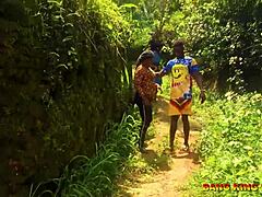 Intense Halloween Hardcore Action On Local Road