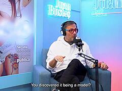 teen lylapeach experiences 21 wild orgasms and squirts while getting spanked with bills on the intense fuckmachine during the podcast