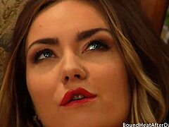 Horny dom lesbian madame, are you masturbating that wet pussy and fingering yourself to a wild orgasm while bound submissive watches in bondage?