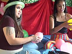 Hey, ever seen Chop Suey Balloons in that wild Asian Chinese balloon fetish adventure? 🎈