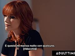 aidra fox subtly draws kenna james into a tender italian-subtitled encounter