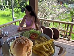 asked the waiter to cum on my face in a public cafe, contrasting how i only like to dine covered in cum during cumwalk.