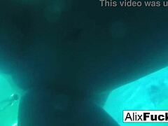 Underwater hidden camera captures blonde babe alix and jenna in intense lesbian fucking with big tits and pussy action
