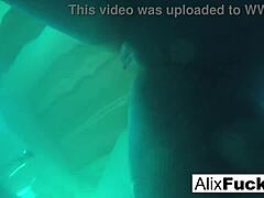 Underwater hidden camera captures blonde babe alix and jenna in intense lesbian fucking with big tits and pussy action