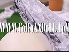 do you crave this gas mask rubber latex bondage play with asian real doll in catsuit corset handcuffs