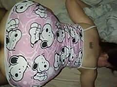 Oh man, this horny 40s latina milf with big tits and curvy ass loves riding that dick homemade 😈🍑