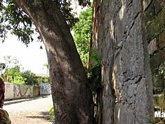 Fodendo Na Rua Captures Outdoor Public Encounter With Big Tits And Cumshot Action