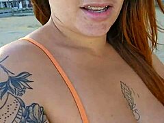 Exposed Breasts on the Beach for Amateur Flashing Attempt