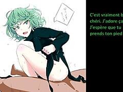 Hentai jerk-off instructions inspired by One Punch Man delivered in sensual French style