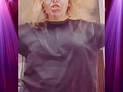 I'm shaking my booty wildly in my boyfriend's clothes, feeling so dominant and exotic!