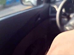 Risky Public Masturbation For Redhead Waiting At Bus Stop