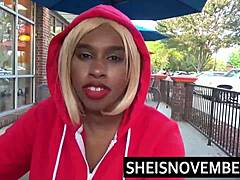 oh wow sheisnovember's screaming so loud from rough hardcore anal drilling doggystyle her thick ebony hips squeezed and big ass bouncing hard 🍑💦