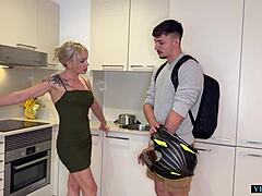 Rough Anal Fucking With Blonde Real Estate Agent While Girlfriend Waits Downstairs