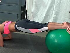 fitness trainer larissa louder lets me lick and smell her feet during yoga poses