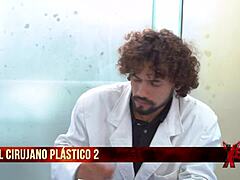 Peliroja teen 18+ with small tits rides huge cock from her plastic surgeon in chubby mature lesbian toy fucking